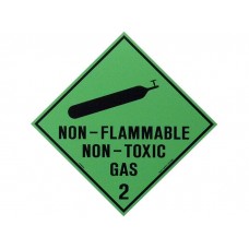 HAZARDOUS SIGN - NON-FLAMMABLE NON-TOXIC GAS 2
